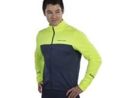 Pearl Izumi Quest Thermal Long Sleeve Jersey (Screaming Yellow/Navy) (L) -Pearl Izumi 111219226pol 2