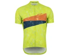 Pearl Izumi Men's Classic Short Sleeve Jersey (Lime Zinger Vintage Prime) (L)