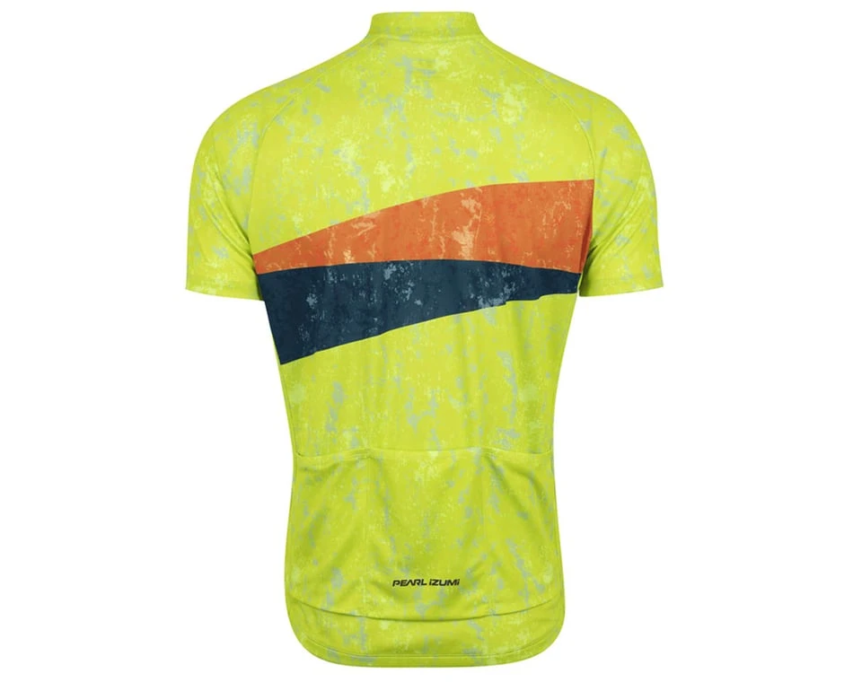 Pearl Izumi Men's Classic Short Sleeve Jersey (Lime Zinger Vintage Prime) (L) 4 Pearl Izumi Men's Classic Short Sleeve Jersey (Lime Zinger Vintage Prime) (L) - Image 2