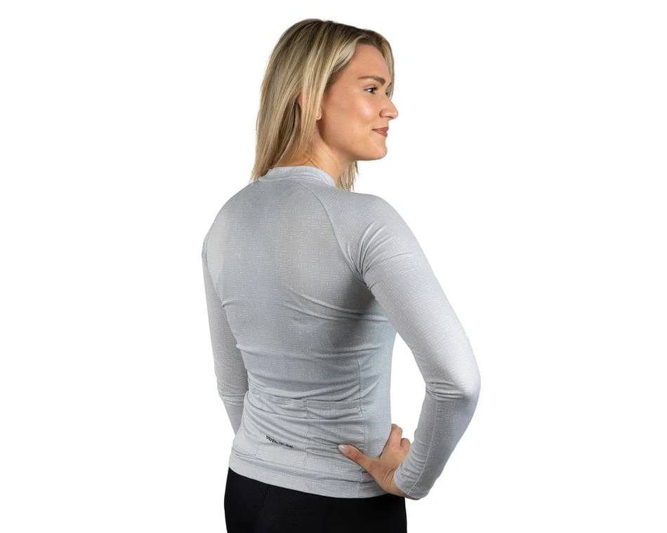 Pearl Izumi Women's Attack Long Sleeve Jersey (Cloud Grey Stamp) (S) 6 Pearl Izumi Women's Attack Long Sleeve Jersey (Cloud Grey Stamp) (S) - Image 4