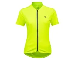 Pearl Izumi Women's Quest Short Sleeve Jersey (Screaming Yellow/Turbulence) (L)