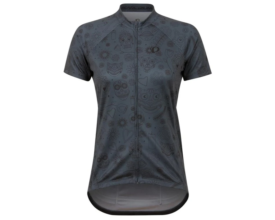 Pearl Izumi Women's Classic Short Sleeve Jersey (Dark Ink Sugar Skull) (XS) 3 Pearl Izumi Women's Classic Short Sleeve Jersey (Dark Ink Sugar Skull) (XS)