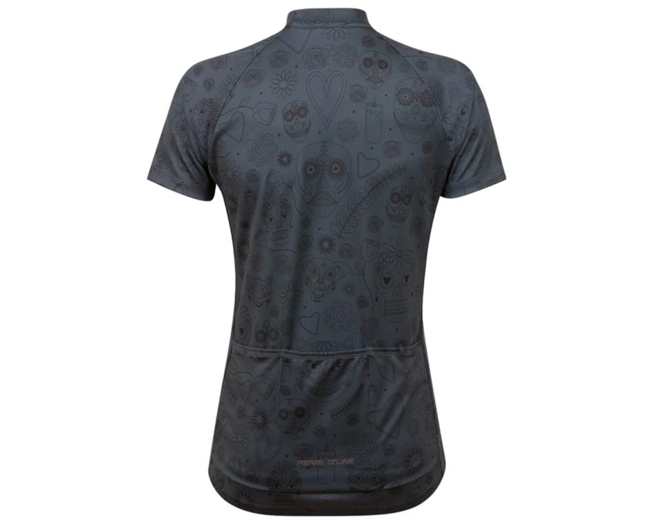 Pearl Izumi Women's Classic Short Sleeve Jersey (Dark Ink Sugar Skull) (XS) 4 Pearl Izumi Women's Classic Short Sleeve Jersey (Dark Ink Sugar Skull) (XS) - Image 2