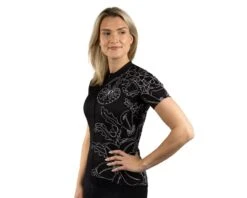 Pearl Izumi Women's Classic Short Sleeve Jersey (Black Linear Grow) (M) -Pearl Izumi 11222102hk9m 3