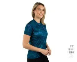 Pearl Izumi Women's Classic Short Sleeve Jersey (Nightfall Carrara) (L)