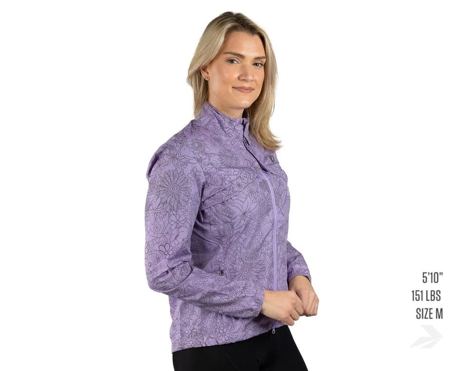 Pearl Izumi Women's Quest Barrier Convertible Jacket (Brazen Lilac Grow) (M) 3 Pearl Izumi Women's Quest Barrier Convertible Jacket (Brazen Lilac Grow) (M)