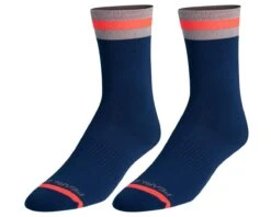 Pearl Izumi Flash Reflective Socks (Navy/Screaming Red) (S)