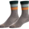 Pearl Izumi Merino Trail 7" Socks (Gravel/Camp Green Stripe) (M)
